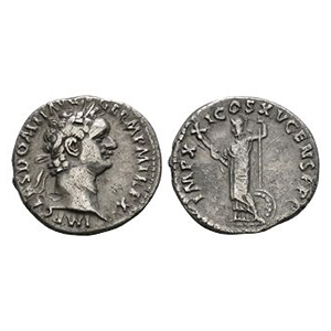 Ancient Roman Imperial Coins - Domitian - Minerva AR Denarius