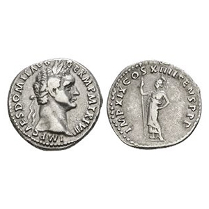 Ancient Roman Imperial Coins - Domitian - Minerva AR Denarius