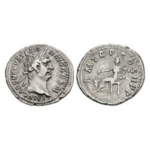 Ancient Roman Imperial Coins - Trajan - Concordia AR Denarius