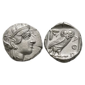 Ancient Greek Coins - Attica - Athens - Owl AR Tetradrachm