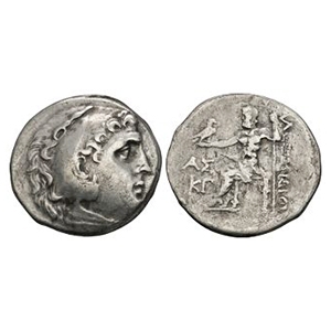 Ancient Greek Coins - Macedonia - Alexander III (the Great) - Zeus AR Tetradrachm
