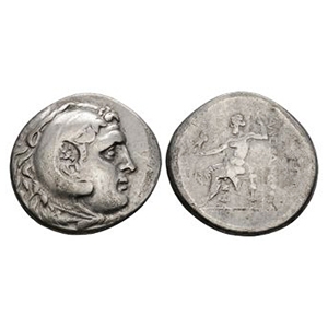Ancient Greek Coins - Macedonia - Alexander III (the Great) - Countermarked AR Tetradrachm