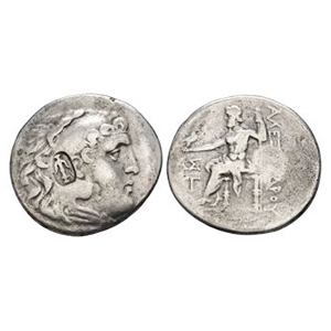 Ancient Greek Coins - Macedonia - Alexander III (the Great) - Countermarked AR Tetradrachm