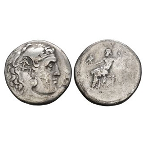 Ancient Greek Coins - Macedonia - Alexander III (the Great) - Countermarked AR Tetradrachm