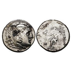 Ancient Greek Coins - Macedonia - Alexander III (the Great) - Countermarked AR Tetradrachm