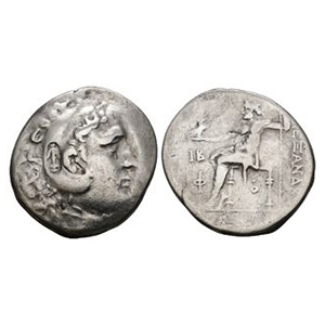 Ancient Greek Coins - Macedonia - Alexander III (the Great) - Countermarked AR Tetradrachm