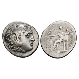 Ancient Greek Coins - Macedonia - Alexander III (the Great) - Countermarked AR Tetradrachm
