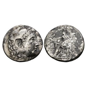 Ancient Greek Coins - Macedonia - Alexander III (the Great) - Countermarked AR Tetradrachm
