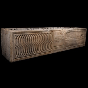 Marble Sarcophagus Excavated near the Tomb of Cecilia Metella in Rome