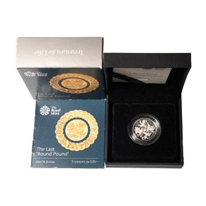 English Milled Coins - Elizabeth II - 2016 - RM Proof Piedfort Silver Last Round £1