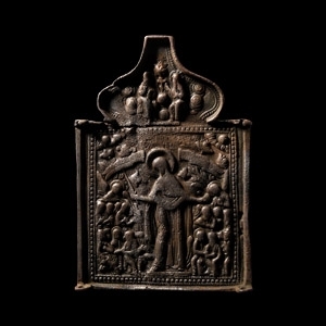 Post Byzantine Triptych Centre Icon of the Intercession