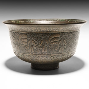 Bowl with Figures and Calligraphy