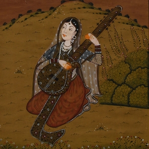 Framed Indian Watercolour Painting