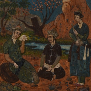 Framed Indo-Persian Watercolour Painting