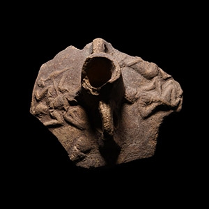 Roman Terracotta Jar Fragment with Erotic Scenes