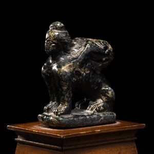 Egyptian Black Hardstone Sphinx
