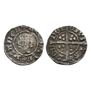 English Medieval Coins - Richard II - London - Halfpenny