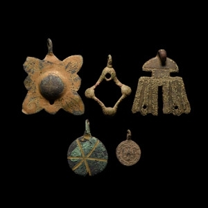 Medieval Horse Harness Pendant Group