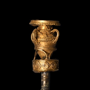 Pin with Gold Amphora Finial
