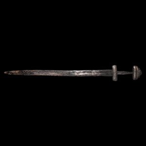 Sword with Silver Inlaid Hilt