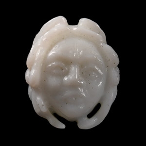 Post Medieval Glass Cameo Bust