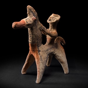 Cypriot Horse and Rider Figure