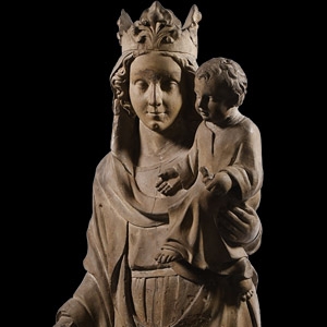 Limestone Statue of the Virgin and Child