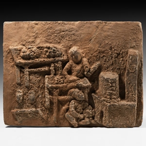 Chinese Song Figural Tile