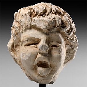 Roman Stucco Head of a Youth