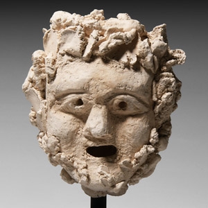 Roman Stucco Head of a Bearded Man