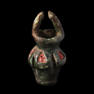 Iron Age Enamelled Bronze Votive Vessel