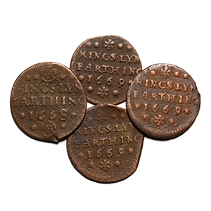 English Tokens - 17th Century - Kings Lynn - Town Farthing Tokens [4]