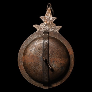 Silver Inlaid Astrolabe