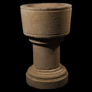 Anglo-Norman Limestone Font