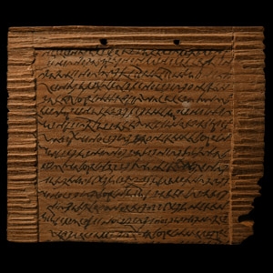 Inked Wooden Tablet About the Sale of Two Fields by Julius Clementianus