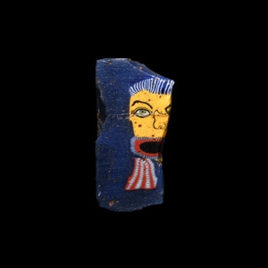 Romano-Egyptian Mosaic Glass Inlay Fragment of a Theatre Mask