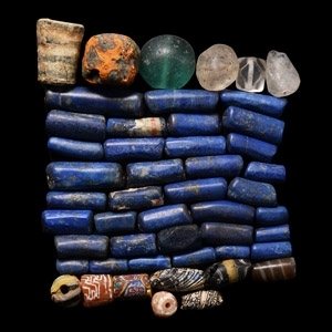 Western Asiatic Glass and Stone Bead Collection