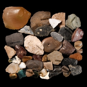 Prehispanic Stone Arrowhead and Implement Collection