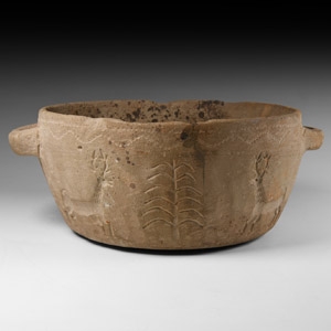 Bactrian Bowl with Animal Decoration