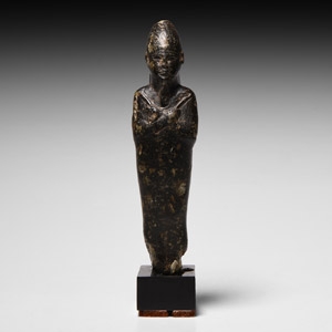 Black Stone Osiris Statuette