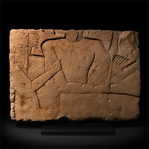 Carved Limestone Relief Panel