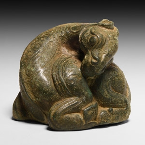 Chinese Han Style Bronze Horse Weight
