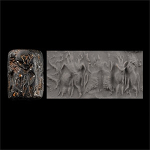 Old Anatolian Stone Cylinder Seal