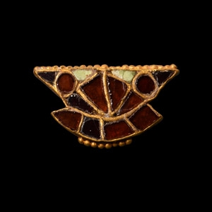 Saxon Garnet-Inlaid Face Buckle Element