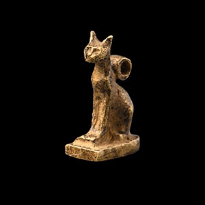 Gold Cat Amulet