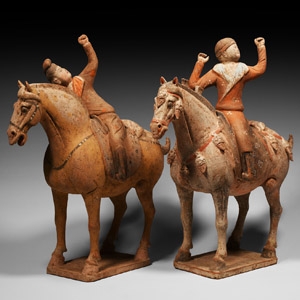Chinese Tang Hunter Pair