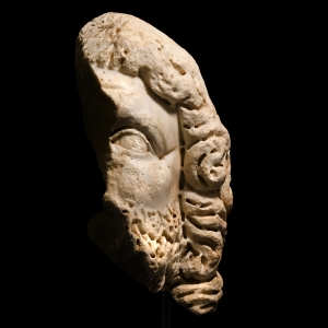 Colossal Marble Head of Zeus