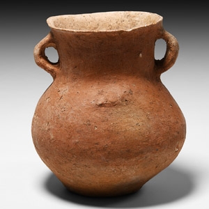 Trans Jordan Redware Burnished Jar