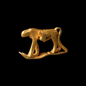 Gold Baboon Amulet