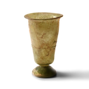 Glass Footed Beaker with Trail